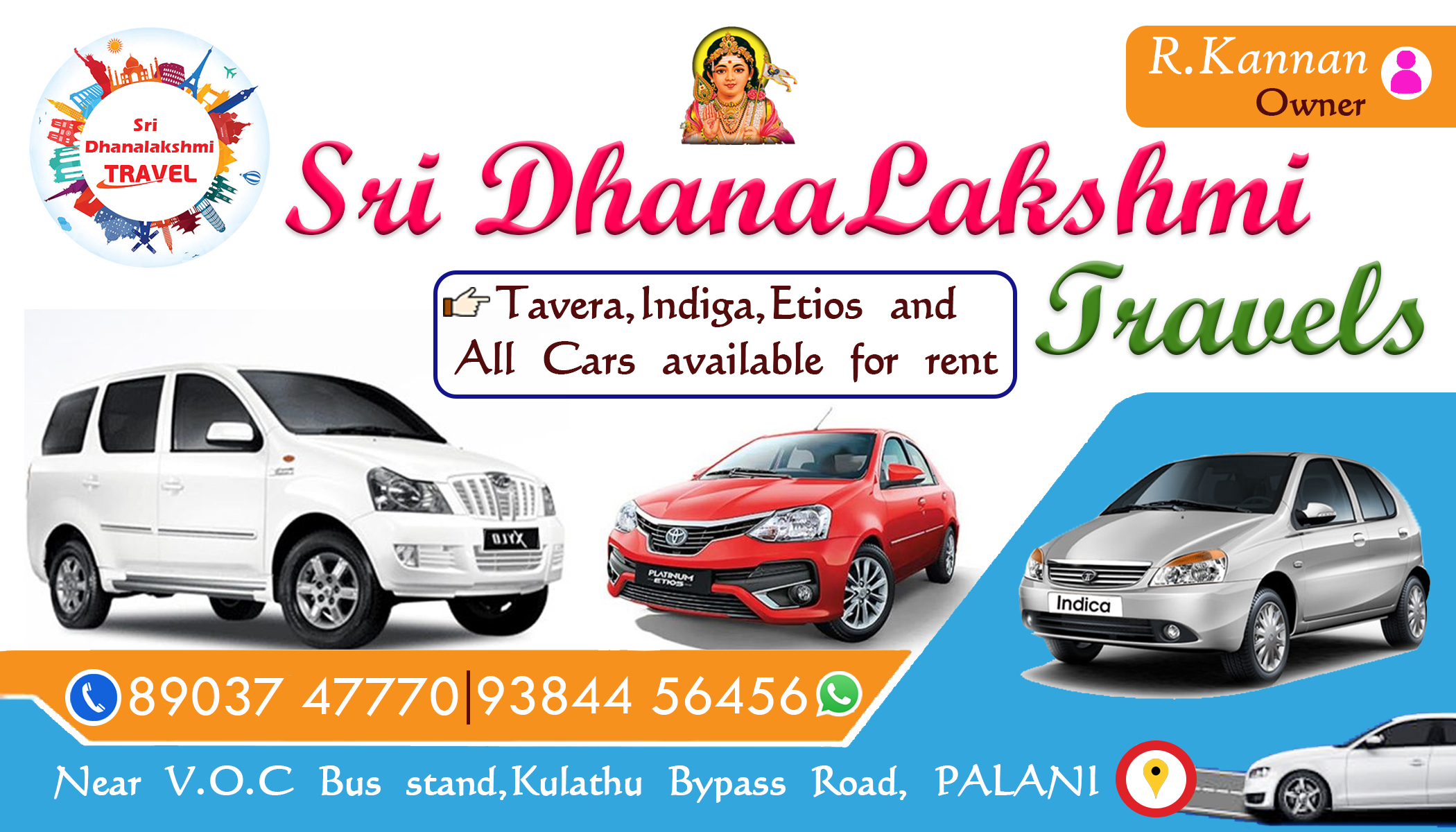 SRI DHANALAKSHMI TRAVELS 8903747770 Palani 